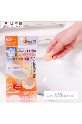 日本製 Orange Oil 馬桶除臭劑 香橙味  (1包4個)